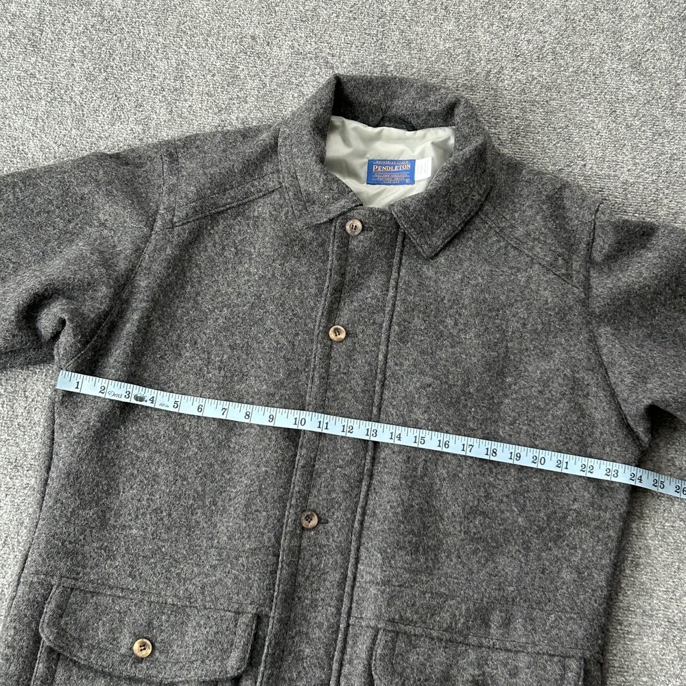Pendleton Jacket Mens Medium Gray Wool Thinsulate… - image 8